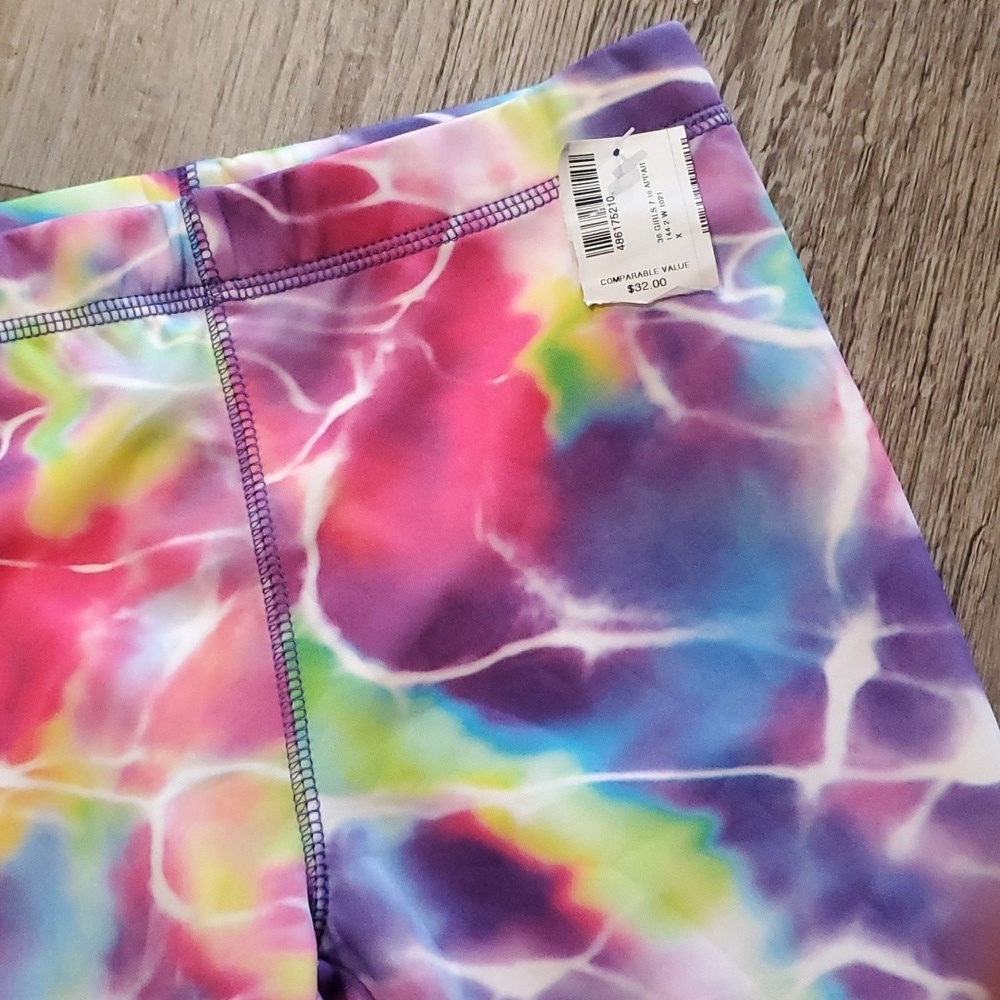 Hurley Tie Dye Leggings Size Medium 10/12 - Picture 4 of 4